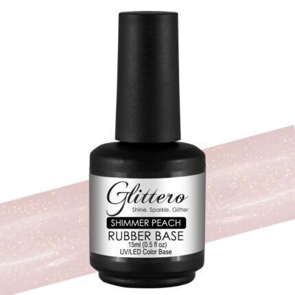 Rubber Base Shimmer Peach 15 ml