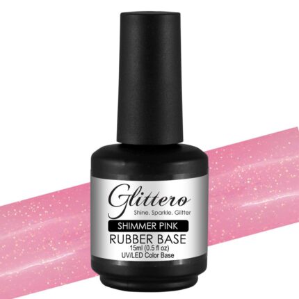 Rubber Base Shimmer Pink 15 ml